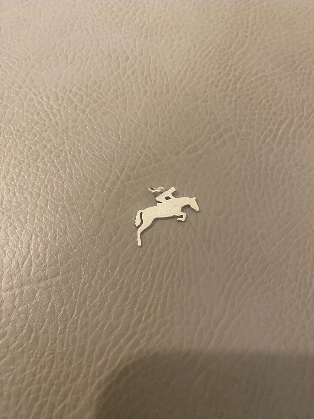 Vintage JAMES AVERY Sterling Silver  HORSE & JOCKEY Racing Jump Charm RETIRED